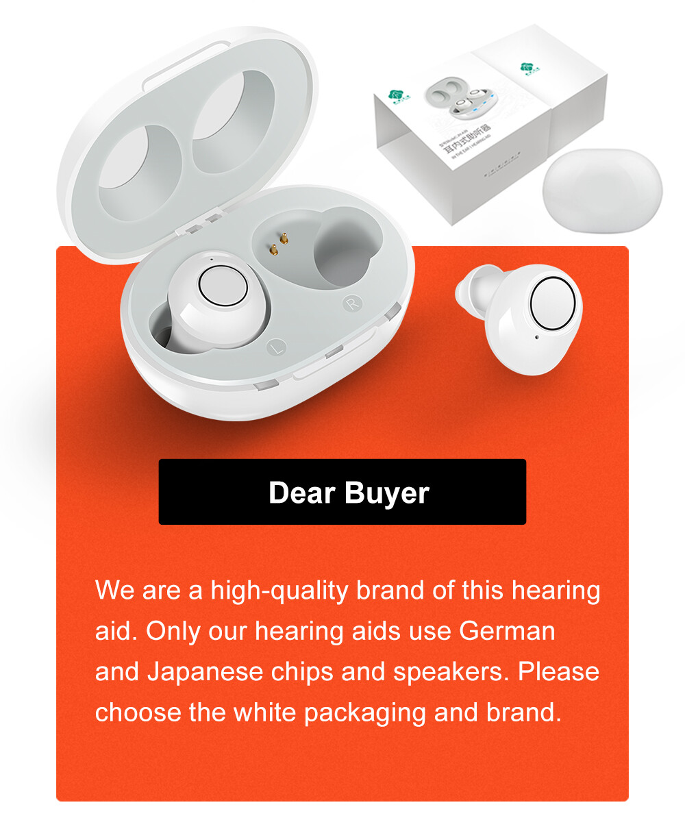 A Pair A39 Hearing Aids Rechargeable Digital Sound Voice Mini Amplifier US