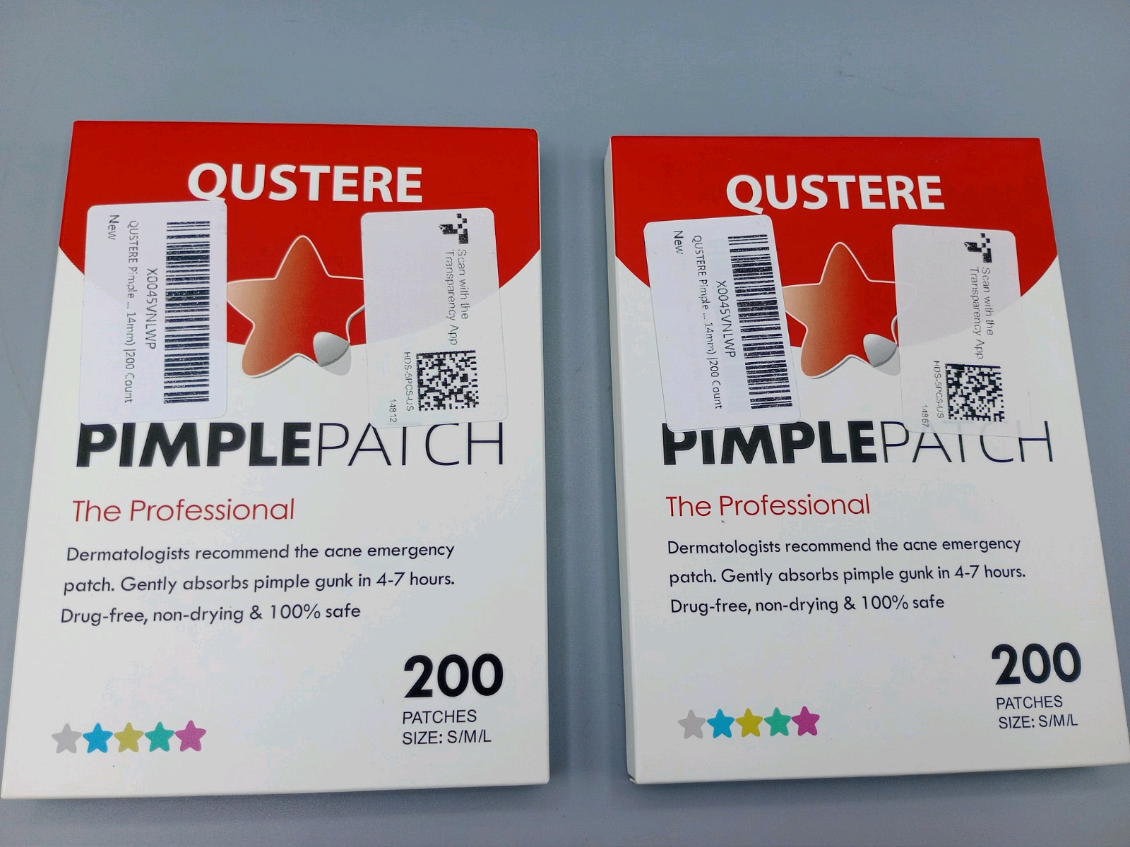 2x Oustere Pimple Patch Pimplepatch Size S/M/L 4-7 Hours Absorb Gunk 400 Patch