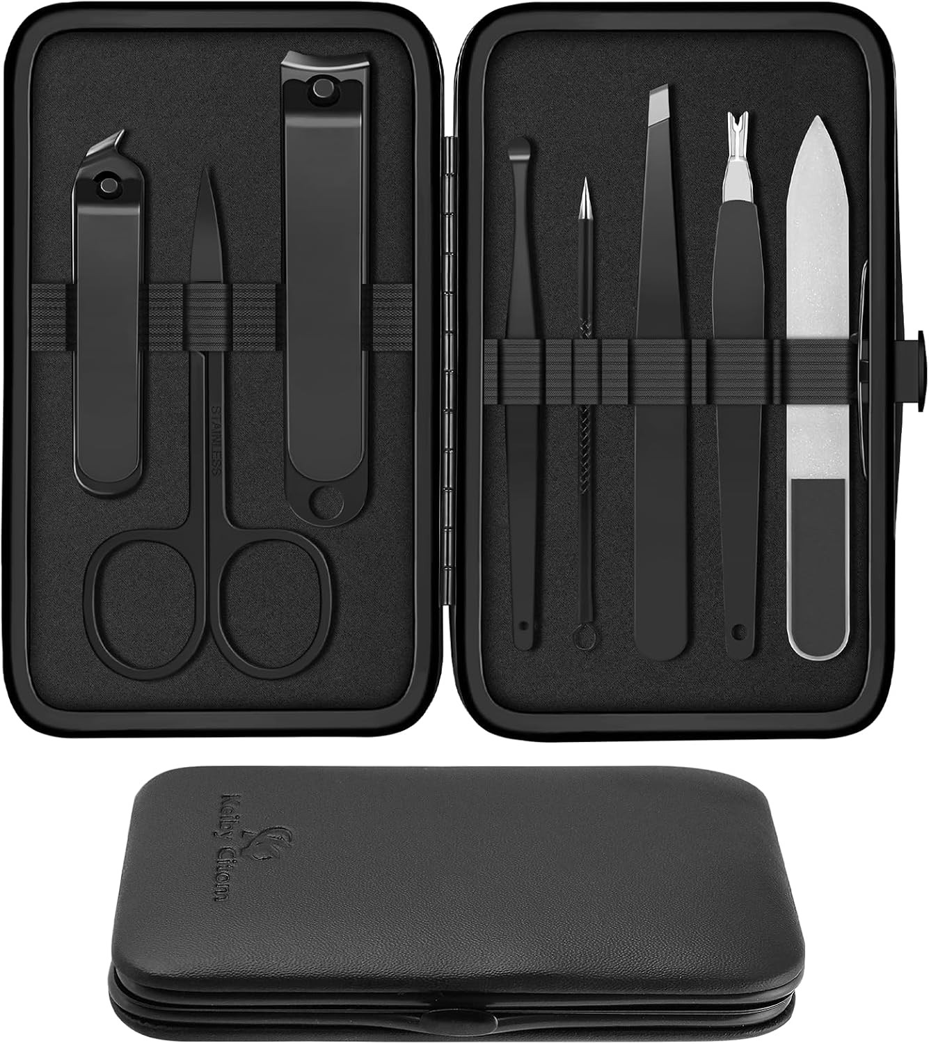 Manicure Set 8pcs Professional Nail Clippers Kit Pedicure Care Tools-Stainless