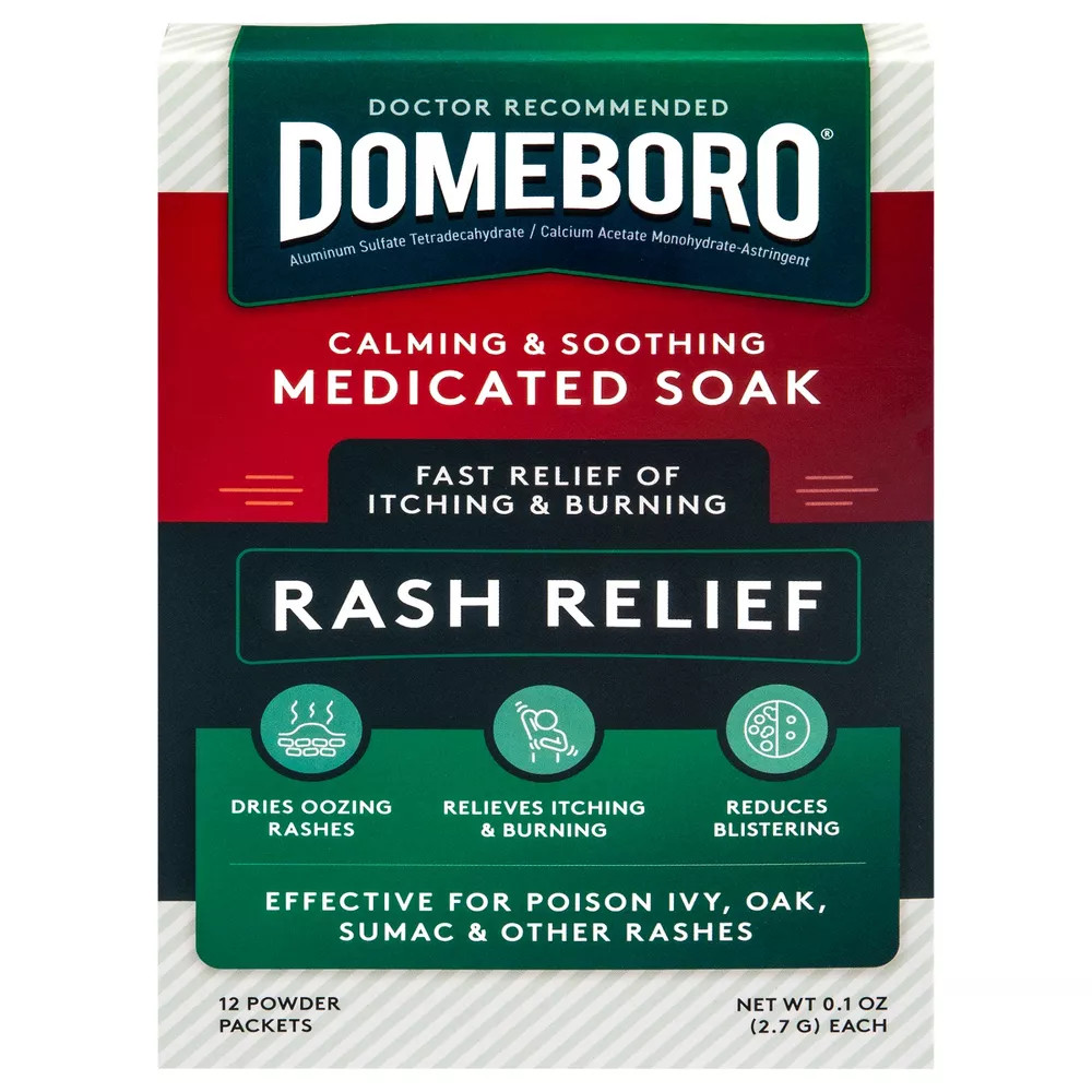 Domeboro Calming & Soothing Medicated Soak Rash Relief Astringent (12 Powder PT)