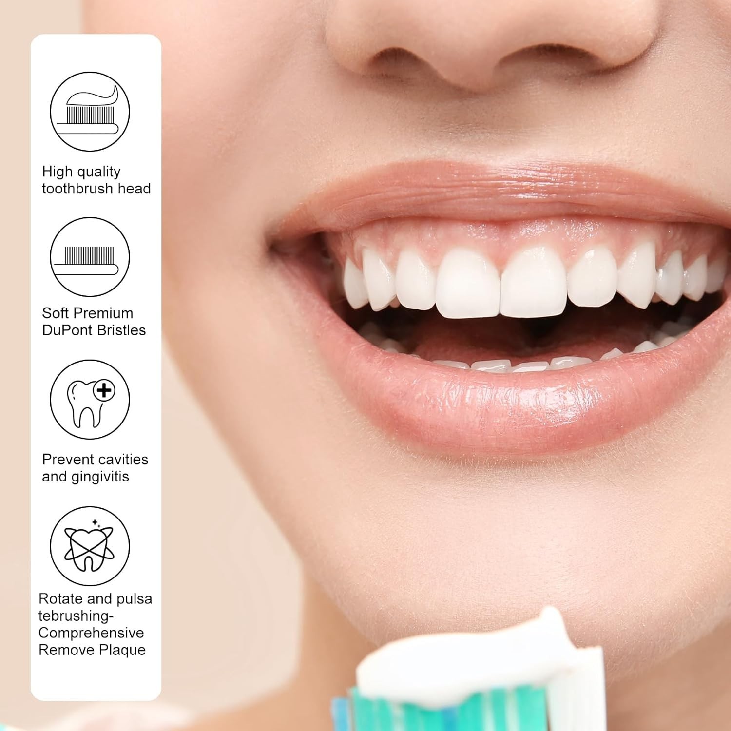 Replacement Heads Compatible with Oral B Braun Electric Toothbrush