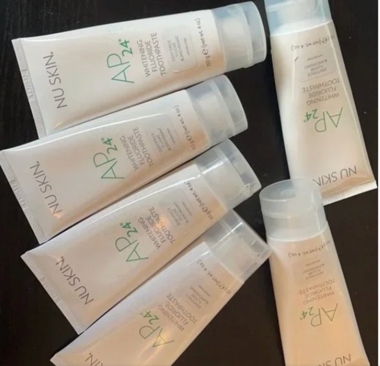 EXP 01/2026. Made in USA. 6 Tubes Nu Skin AP 24® Whitening Toothpaste