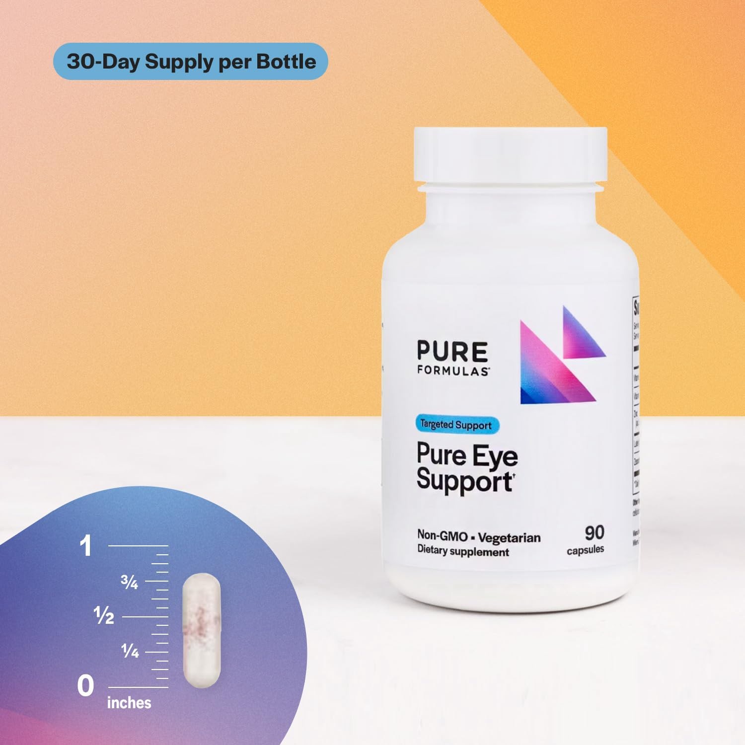 PureFormulas Pure Eye Support | Lutein and Zeaxanthin Supplement – 90 Vegetar…