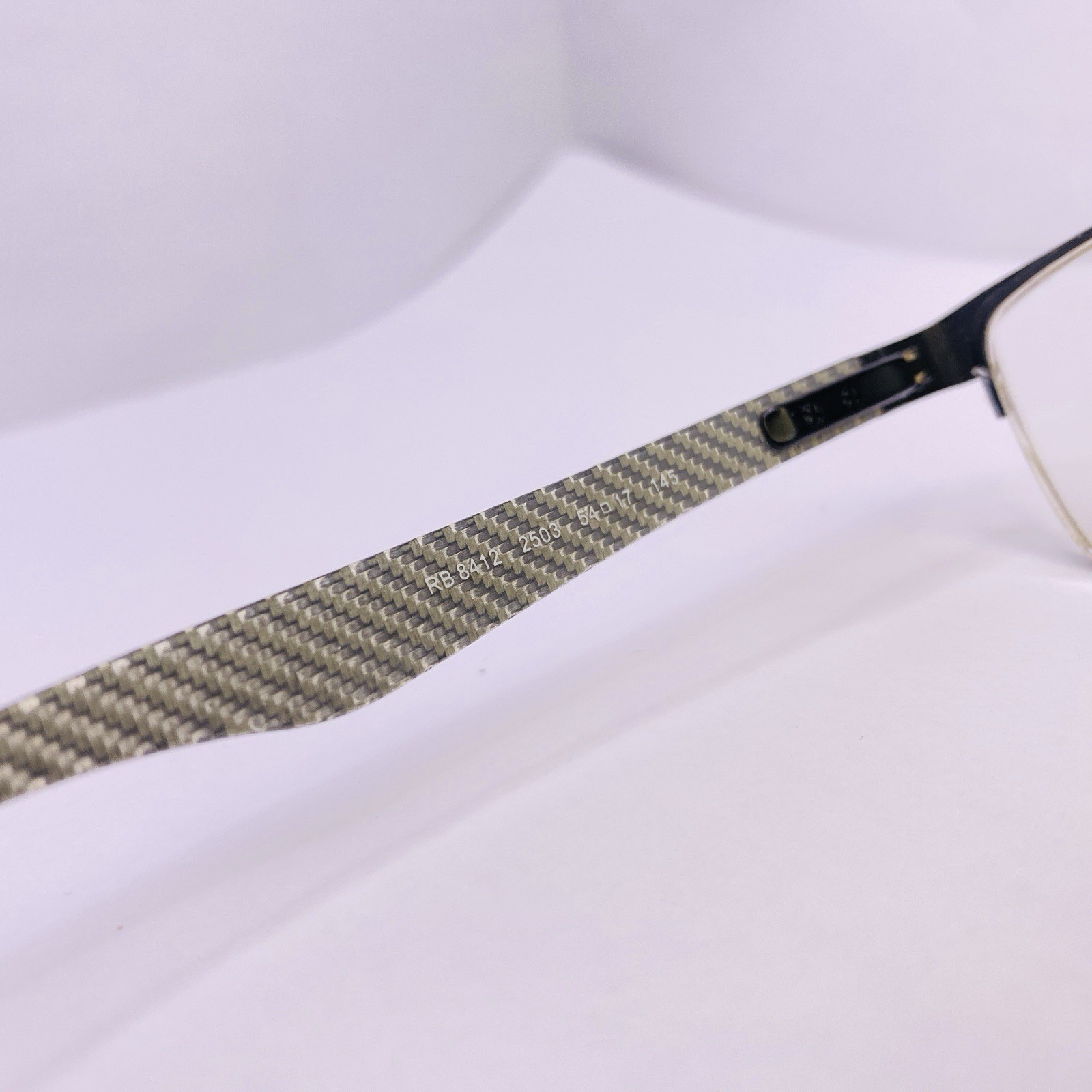 Ray-Ban Eyeglasses Sunglasses Authentic RB 8412 2503 54 [] 17 145 Carbon Fiber