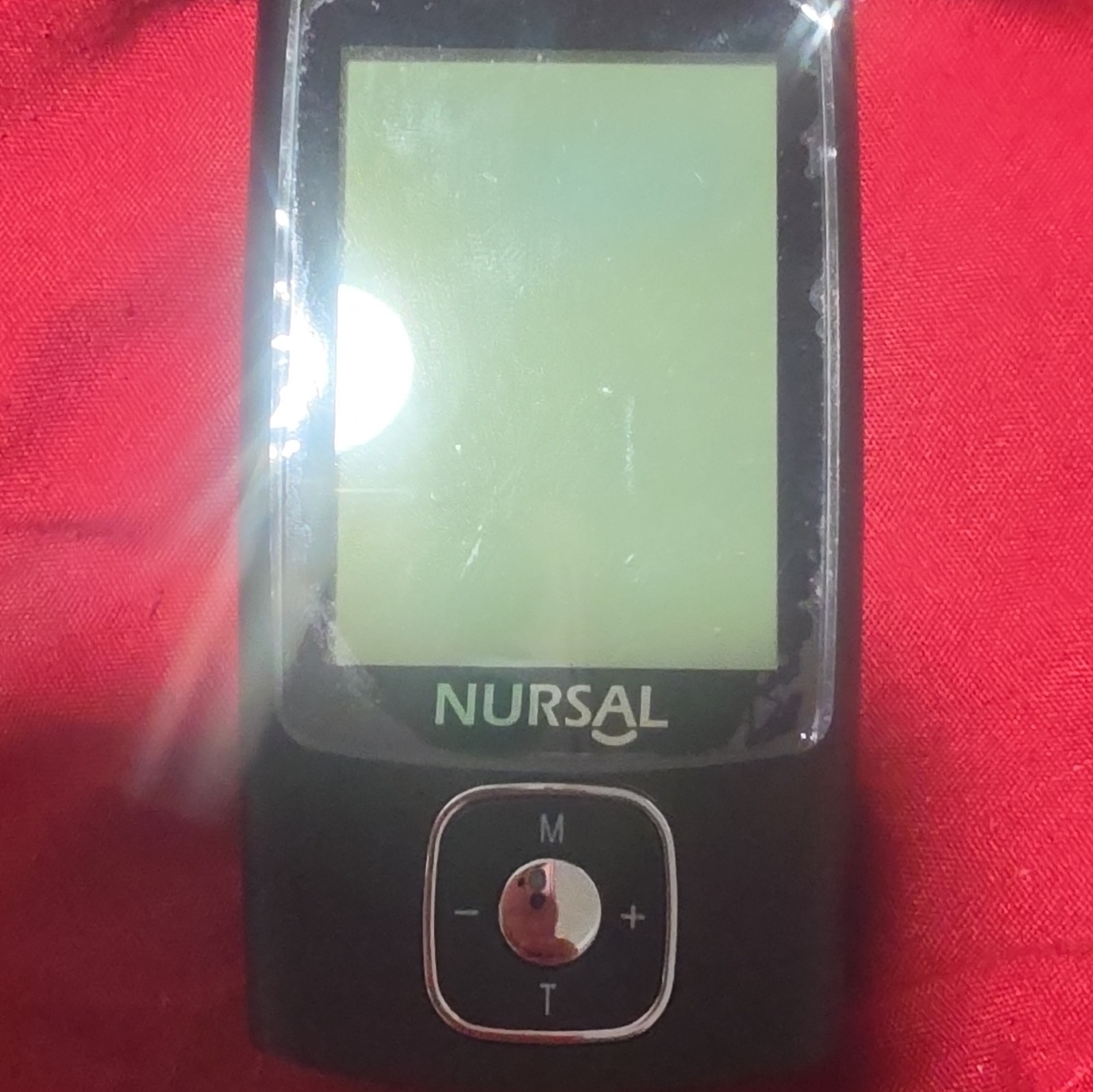NURSAL AS1080 Mini Massager TENS Unit Handheld USB Charging Black