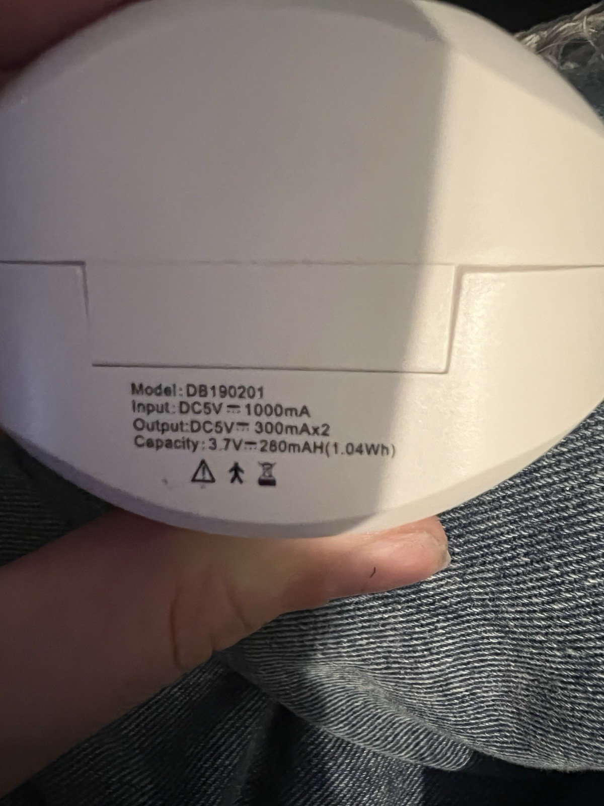 Hearing Aid Dryer Charging Case DB190201 Rechargeable USB-C 5V White Universal