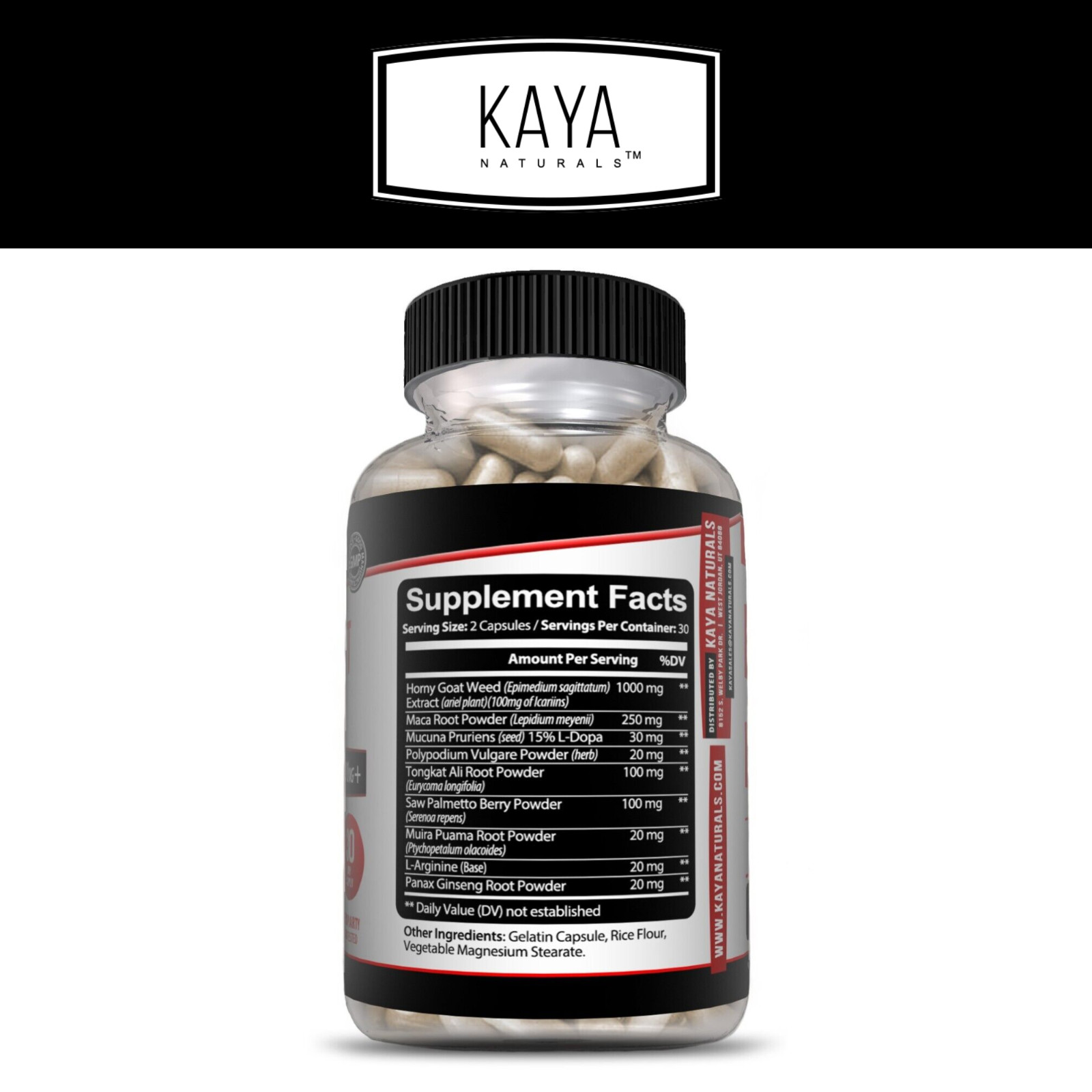 Horny Goat Weed for Men & Women-with Maca, Saw Palmetto, Ginseng, L-Arginine