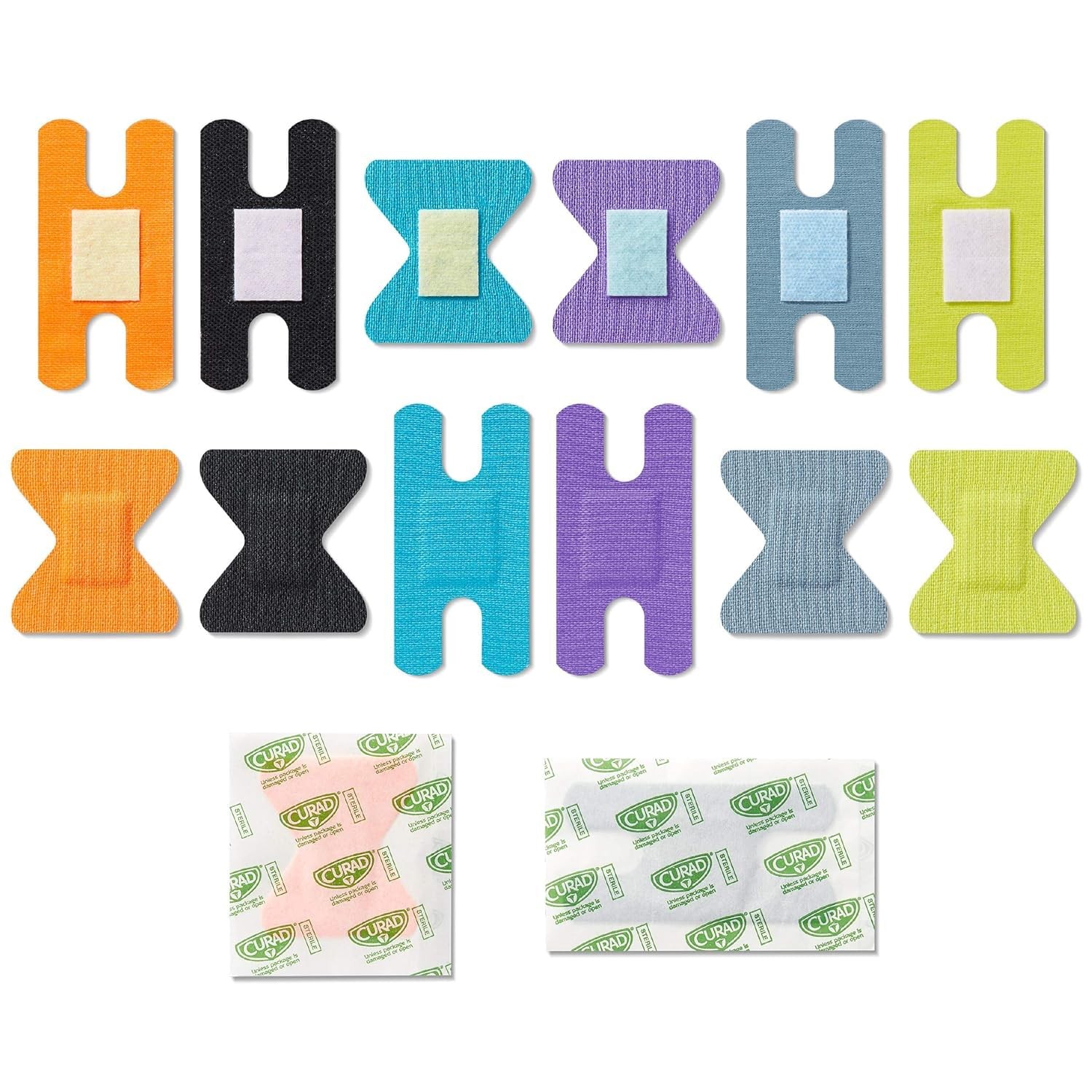 Curad Performance Series Fingertip and 20 Count (Pack of 1), Multi-color