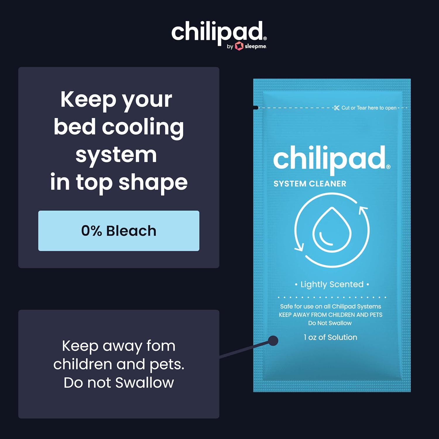 Sleepme Chilipad Sleep System Cleaner – for Regular Maintenance and Deep Cleanin