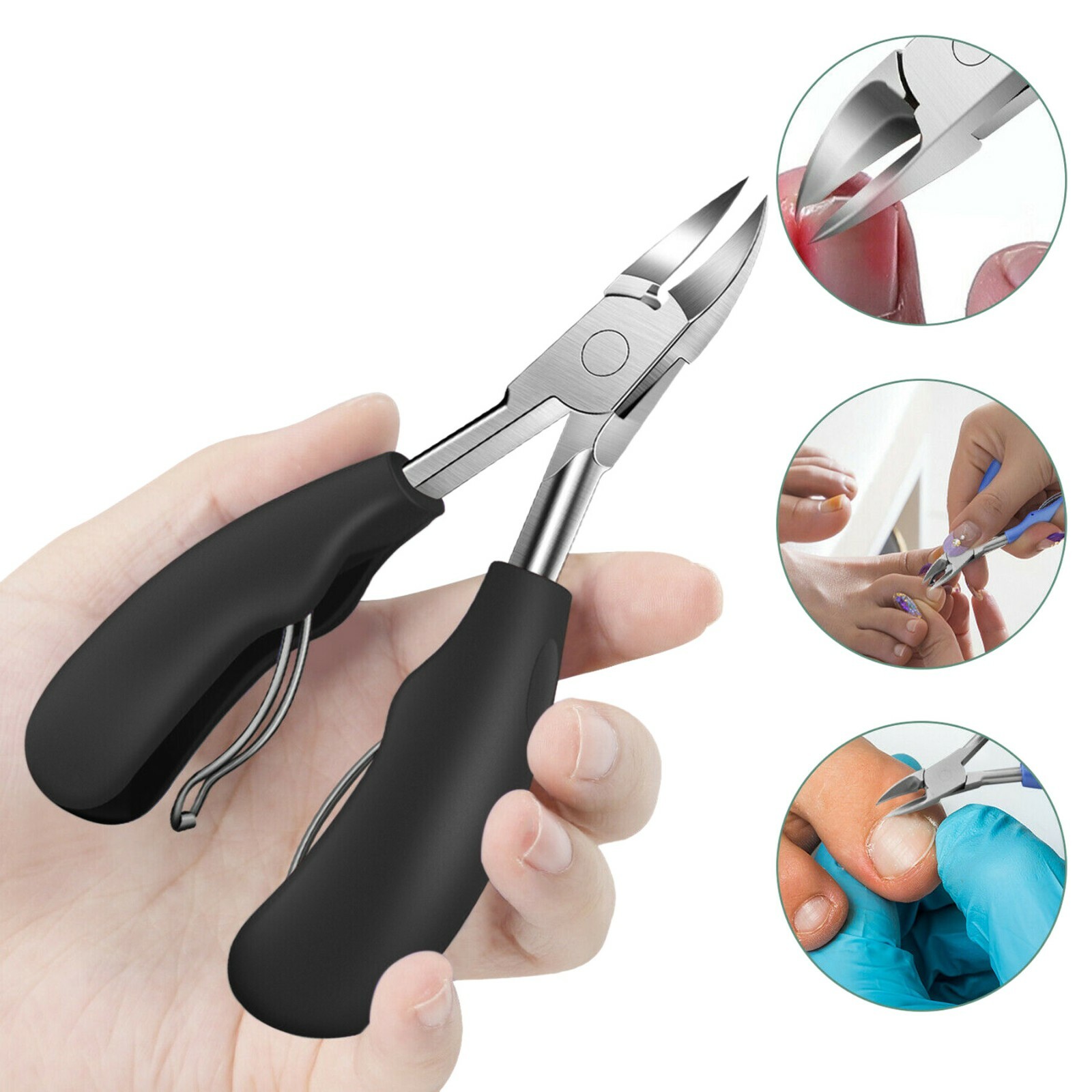 Toenail Clippers for Thick Ingrown Toe Nails Nail Scissor Heavy Duty Precision