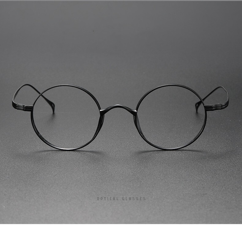 Pure Titanium Handmade Retro Round Glasses Frames Japanese Spectacle Eyeglasses
