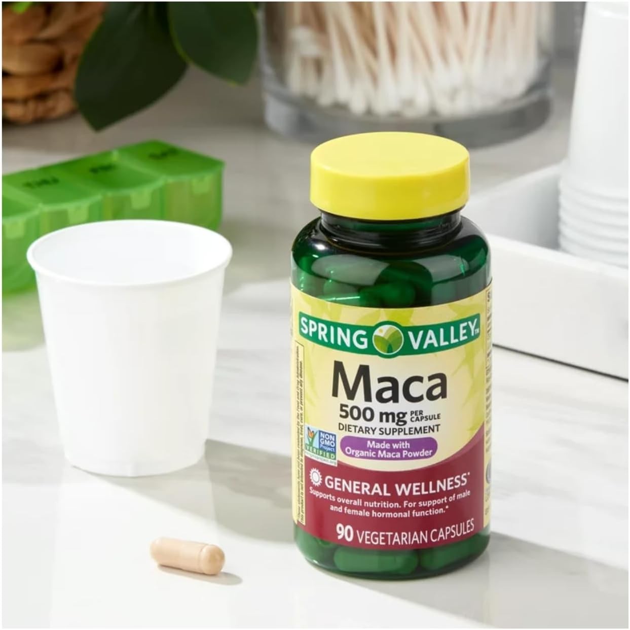 Boost Your Vitality with Spring Valley 500mg Organic Maca Root – 90 Capsules