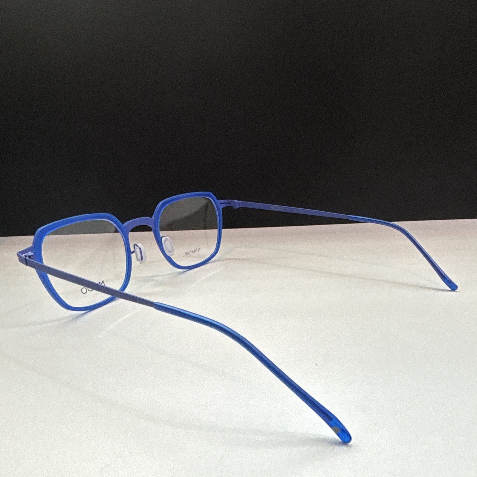 MODO 4116 Titanium Full Rim Eyeglasses Blue Square Unisex Adults 52-23-145