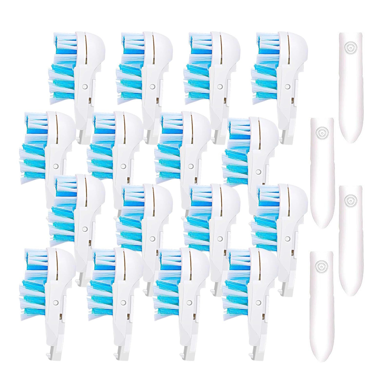 Sensitive Toothbrush Heads 16 Count Dual Clean Rotating Oral Care Cross Action