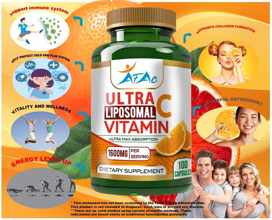 Vitamin C High Absorption Supplements Immune Support fast shipping 2 bottles