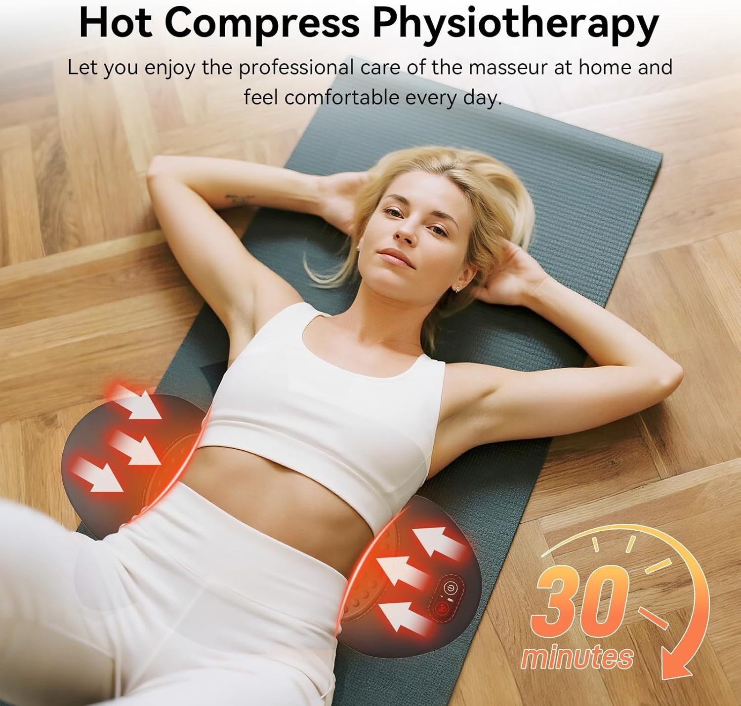 Rechargeble/Corded 3 In 1 Electric Lumbar Massager Support Pillow Back Massager