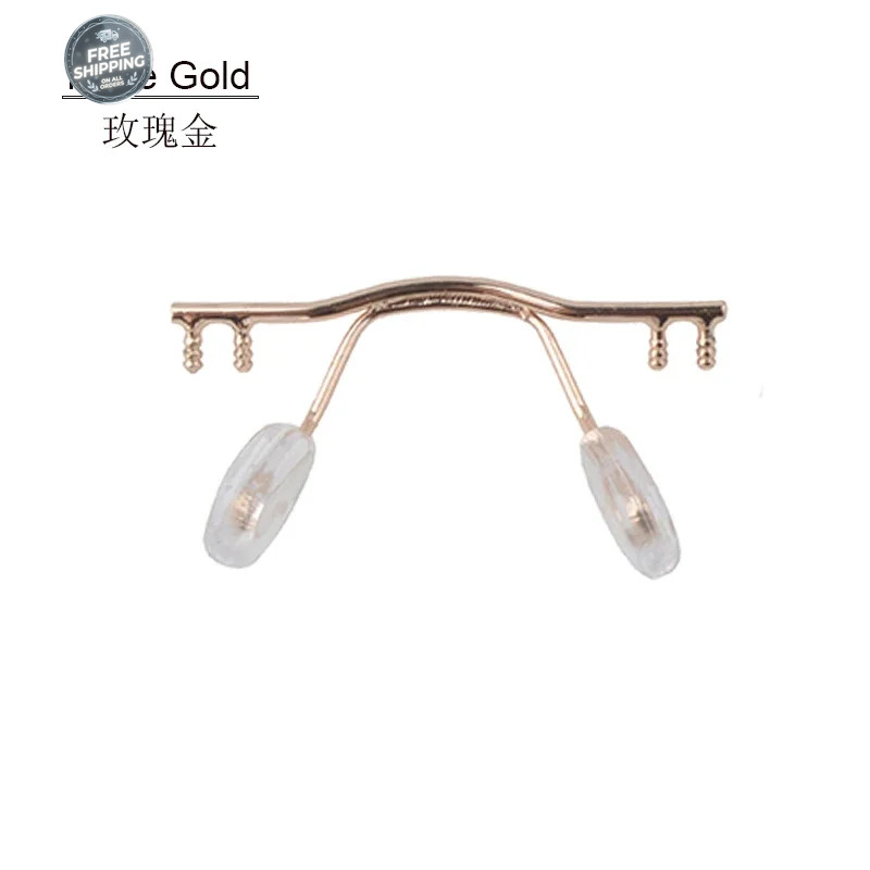 1pcs Eyeglasses Stainless Steel Bridges Replacement Part Rimless Nose Frame Top