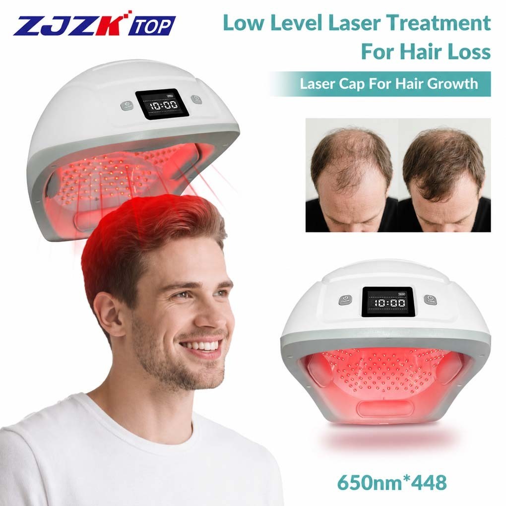 448 Diodes Laser Hair Helmet 650nm for Scalp Care Thin Hair Fuller Looking Hair