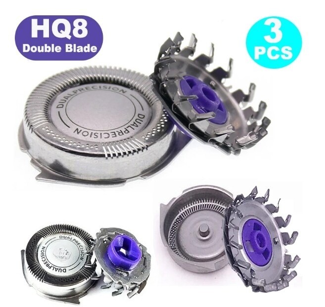 HQ8 Replacement Razor for Philips Norelco Aquatec Shaver Razor HQ8 Blades Pack 3