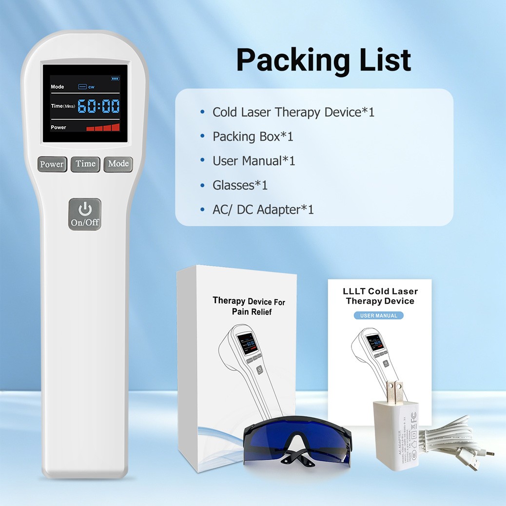 880mW Low Level Laser Therapy for Pain Relief Wound Healing Home Use 650nm+808nm