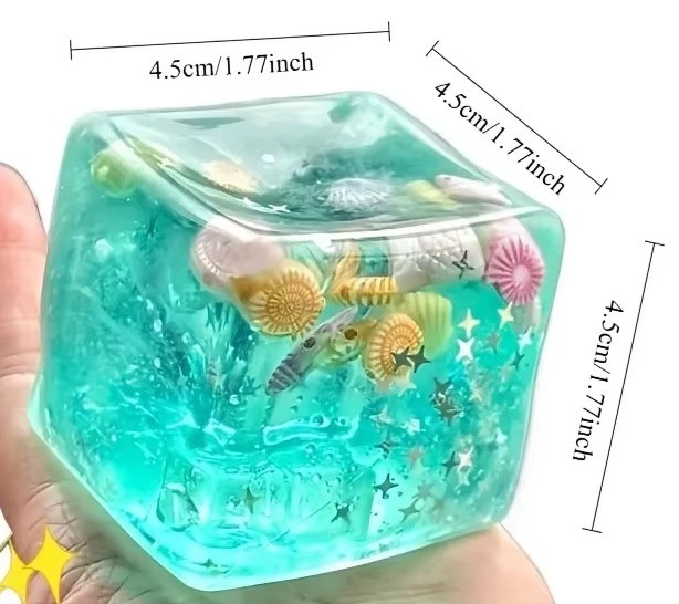 Adults Squishy Ocean Blocks Stress Balls Sensory Toys Stress Anxiety Relief fid*