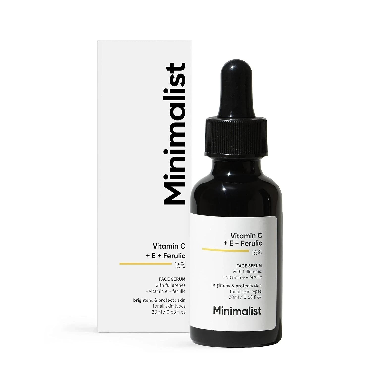 Minimalist 16% Vitamin C Face Serum For Brightening Skin 20ml
