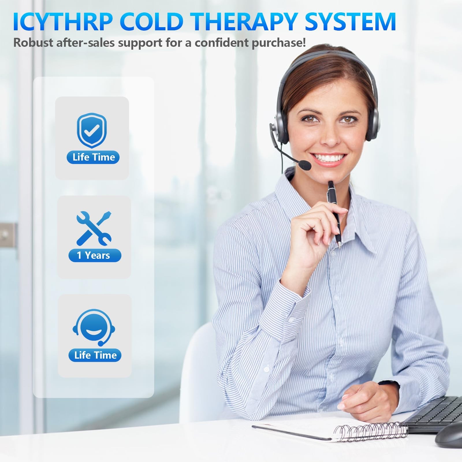 Cold Therapy Machine with Programmable Timer Portable Ice Machine for Knee Af…