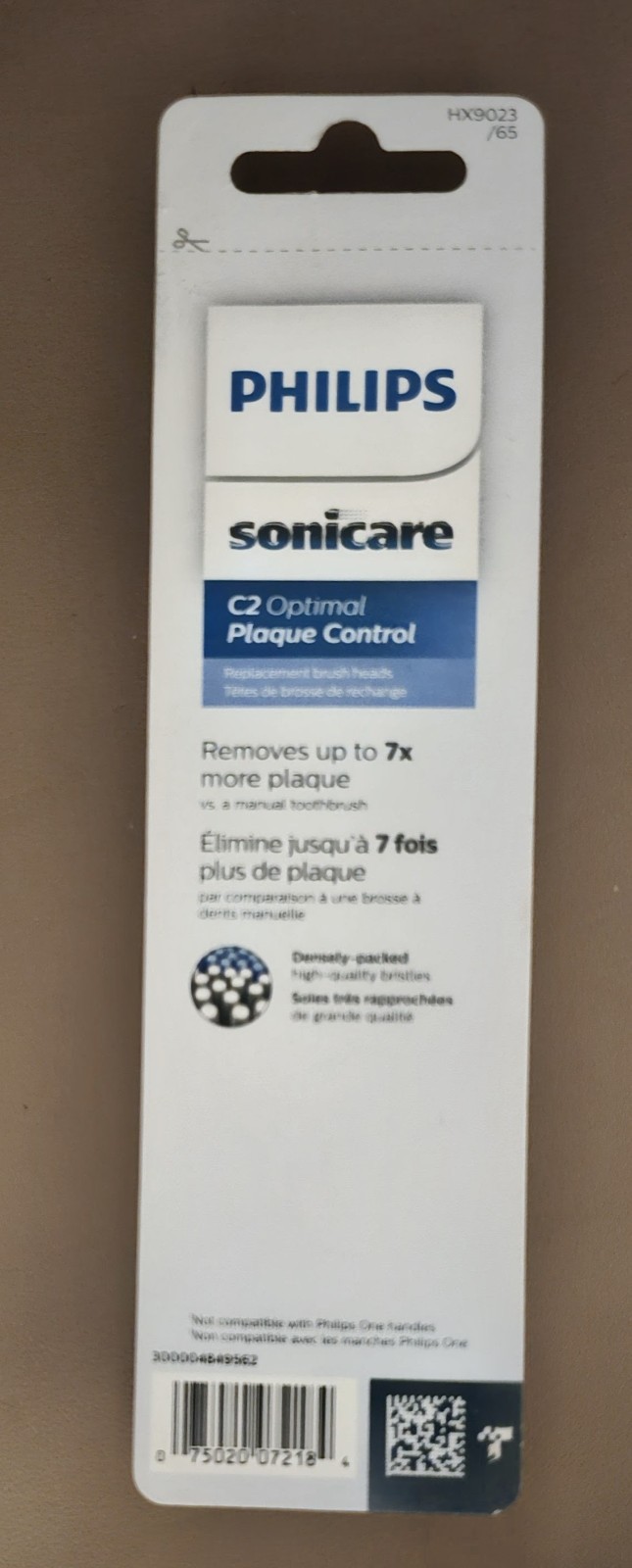 Philips Sonicare C2 Plaque Genuine Electric Toothbrush Heads 3 Pack HX9023/65