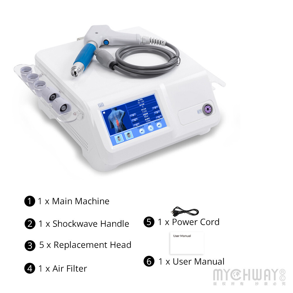 8 Bar ESWT Pneumatic ED Shockwave Therapy Machine Pain Relief ED Treatment