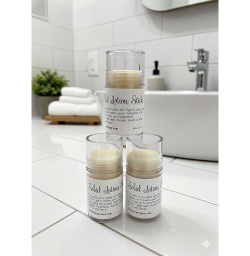 Solid Lotion Stick with Mango Butter-Lanolin-Vitamin E
