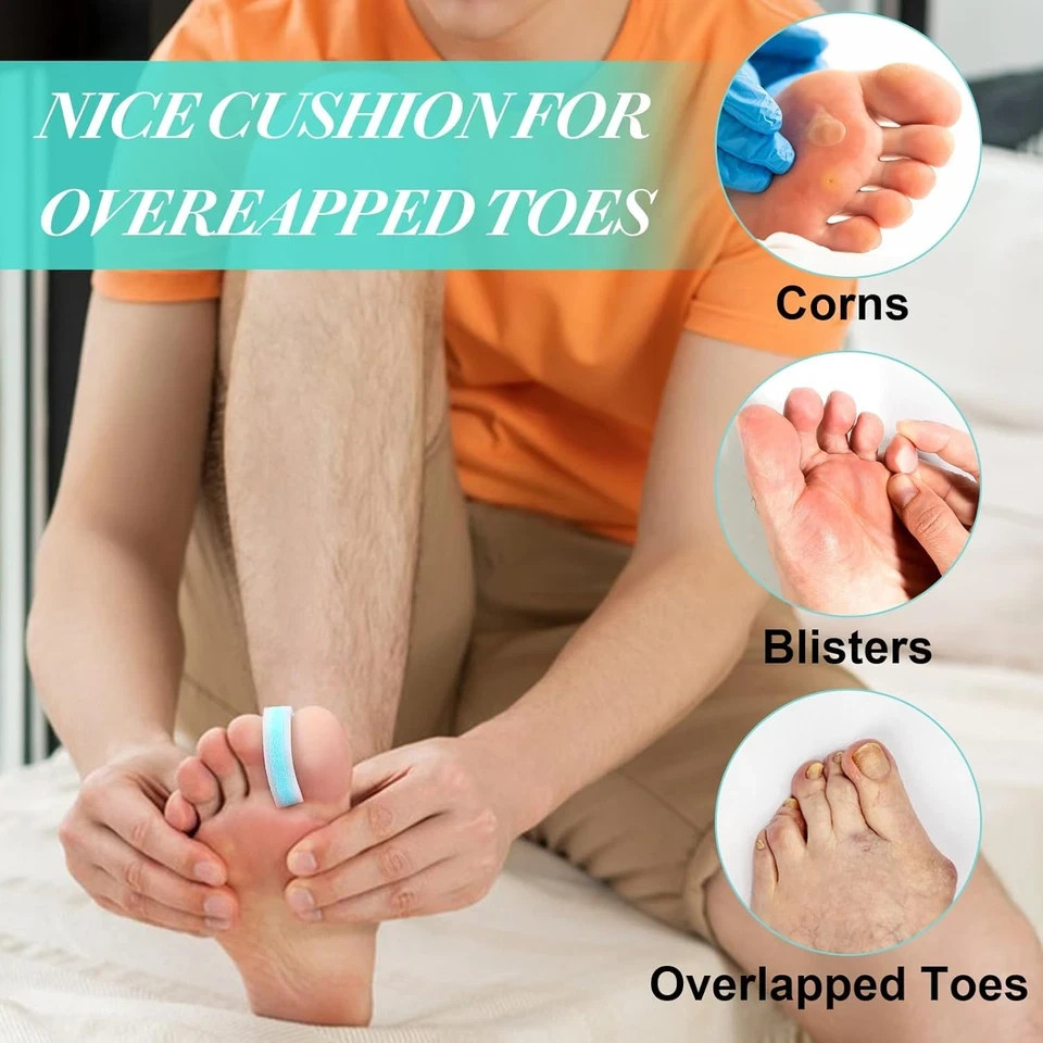 2 Pack Foam Toe Separator Breathable Toe Spacers for Women & Men Toe Spreader