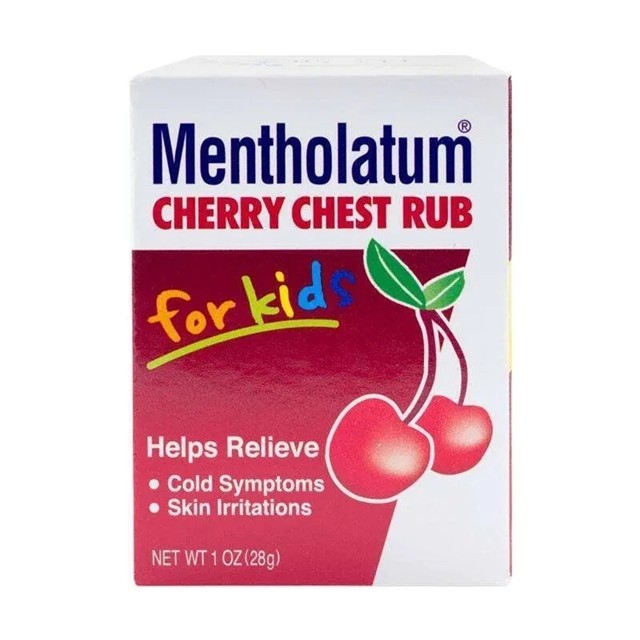Mentholatum Cherry Chest Rub Ointment for Kids ~ 28g ~ EXP 2028 !!!