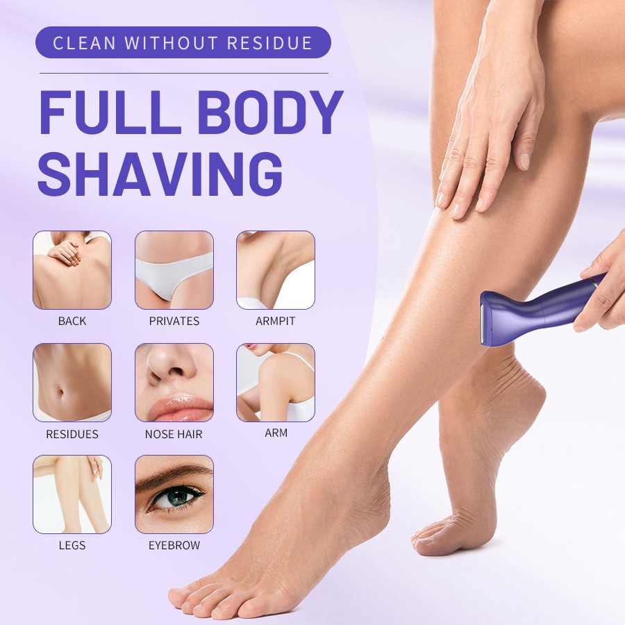 SEJOY 6in1 Electric Shaver Bikini Razor Trimmer Hair Facial Body Remover Wet/Dry
