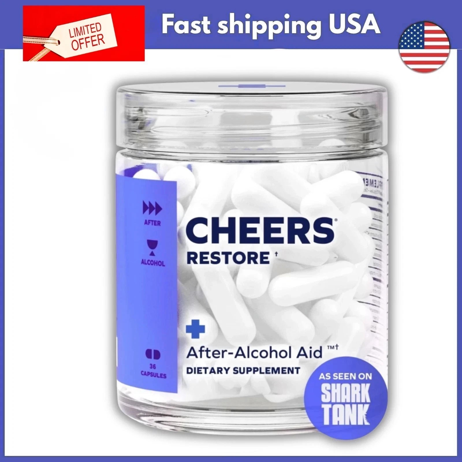 Cheers Restore | Supplement with DHM + L-Cysteine | Feel Better after Drinking