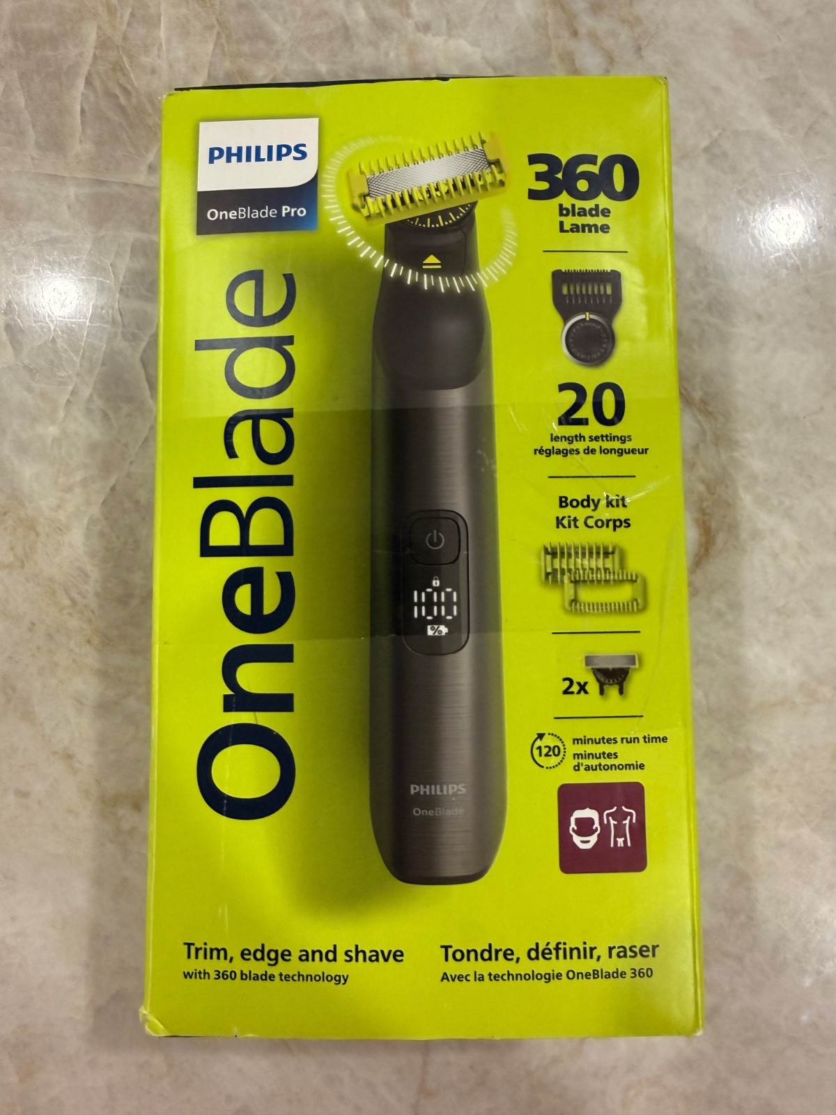 Philips Oneblade Pro 360 Face & Body Electric Trimmer – NEW OPEN BOX
