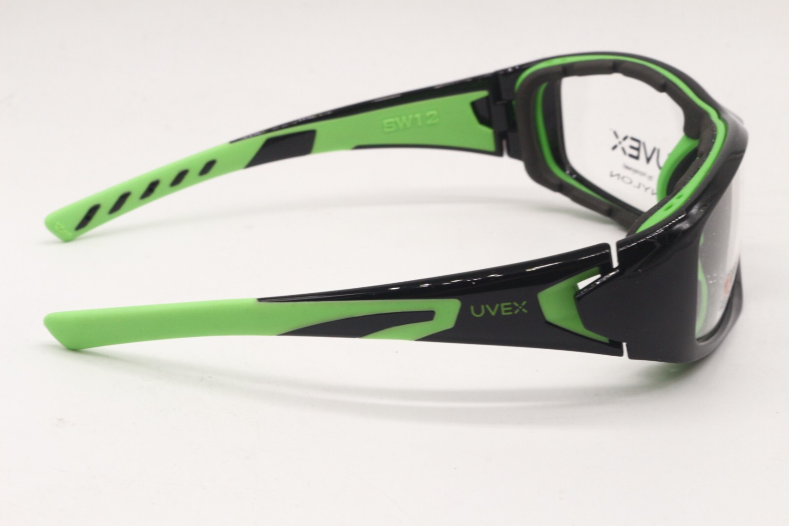 NEW UVEX SW12 HON Z87-2+ BLACK GREEN AUTHENTIC DESIGNER EYEGLASSES –