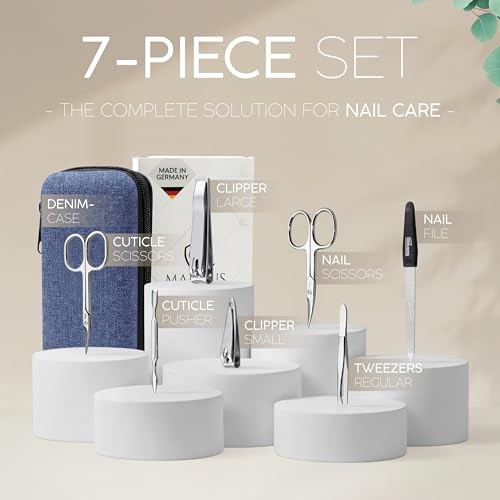 Manicure Set Solingen Made in Germany – 7 Piece Exclusive Finger & Toe Nail