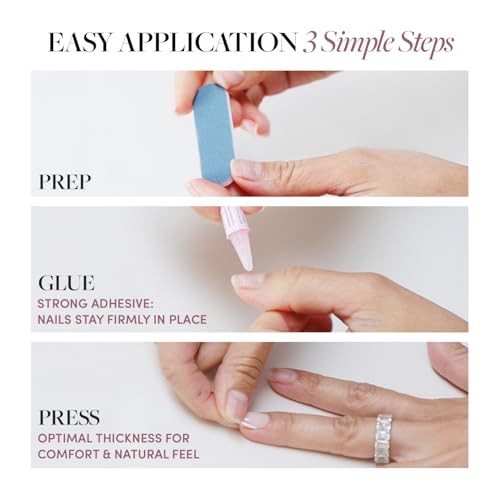 Press On Nails – Pearly Please | Super Short White French 2A – Pearly Please