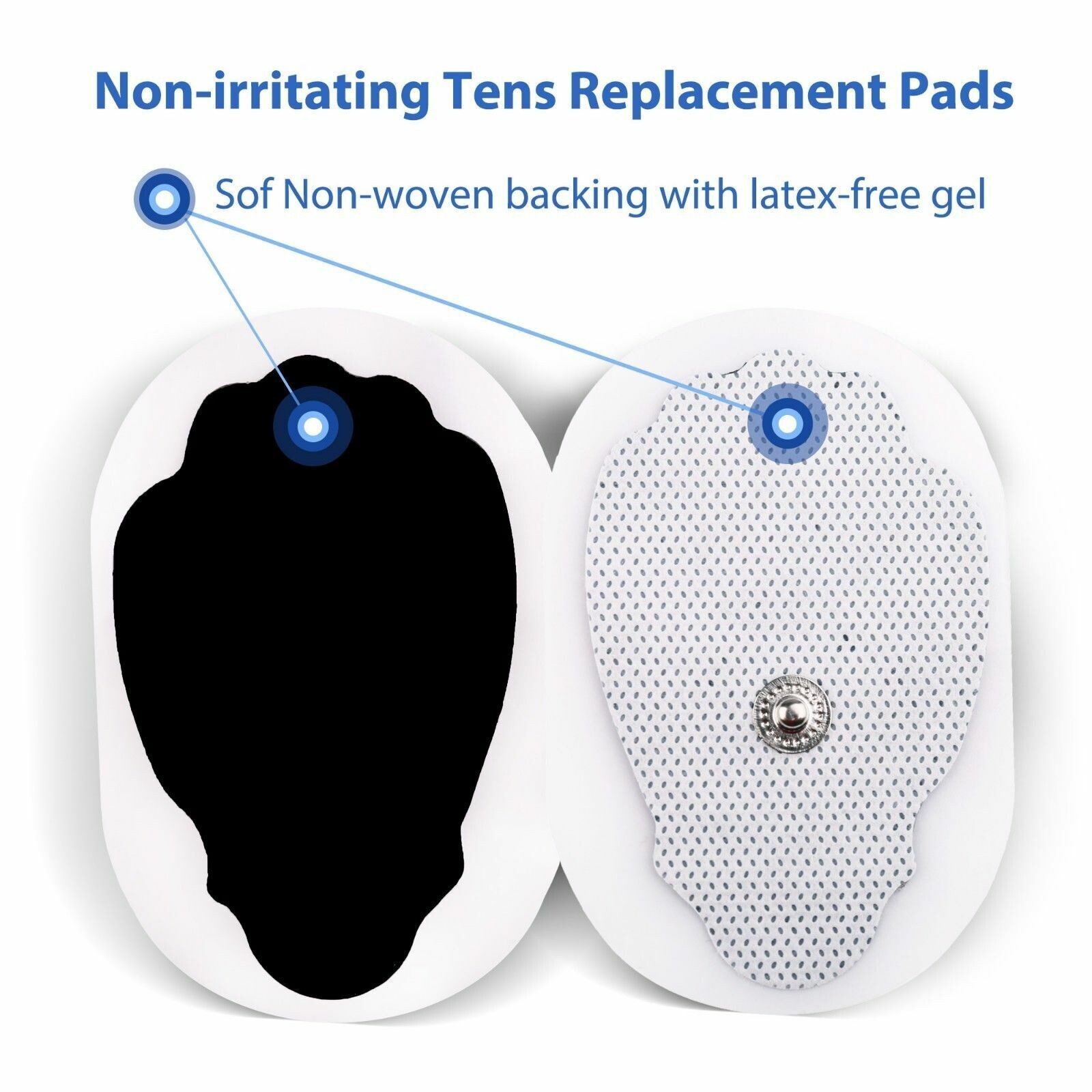 20PCS Electrode Pads Large Snap Replacement Tens For Electrode Pulse Massager