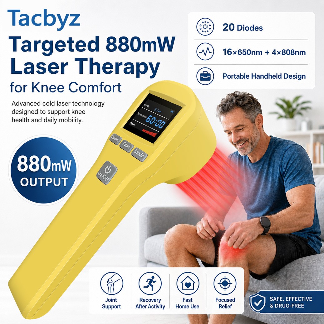 Laser Therapy 808mW Red Light Physiotherapy for Arthritis Heel Spurs Pain Relief