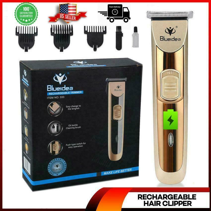 Rechargeable Electric Men Hair Clipper Shaver Trimmer Razor haircut Grooming Kit