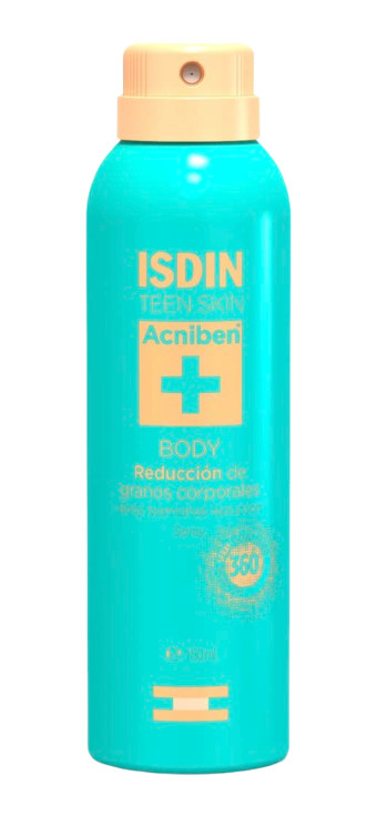 Isdin Acniben Body Spray, Reduces Body Blemishes, Non-Comedogenic, 150ml