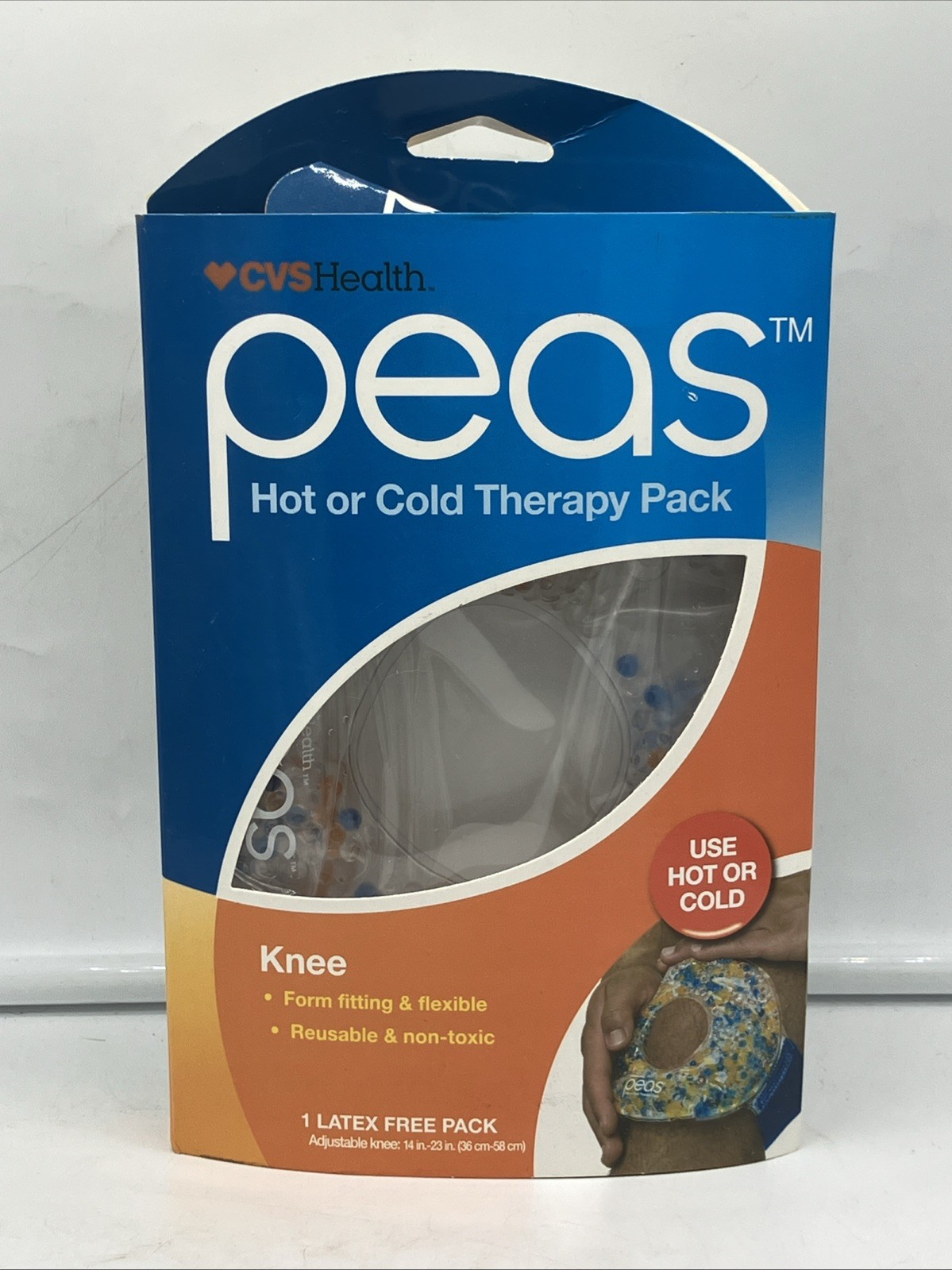 Peas Hot / Cold Therapy Pack – Form Fitting, Adjustable, Flexible, Reusable Knee