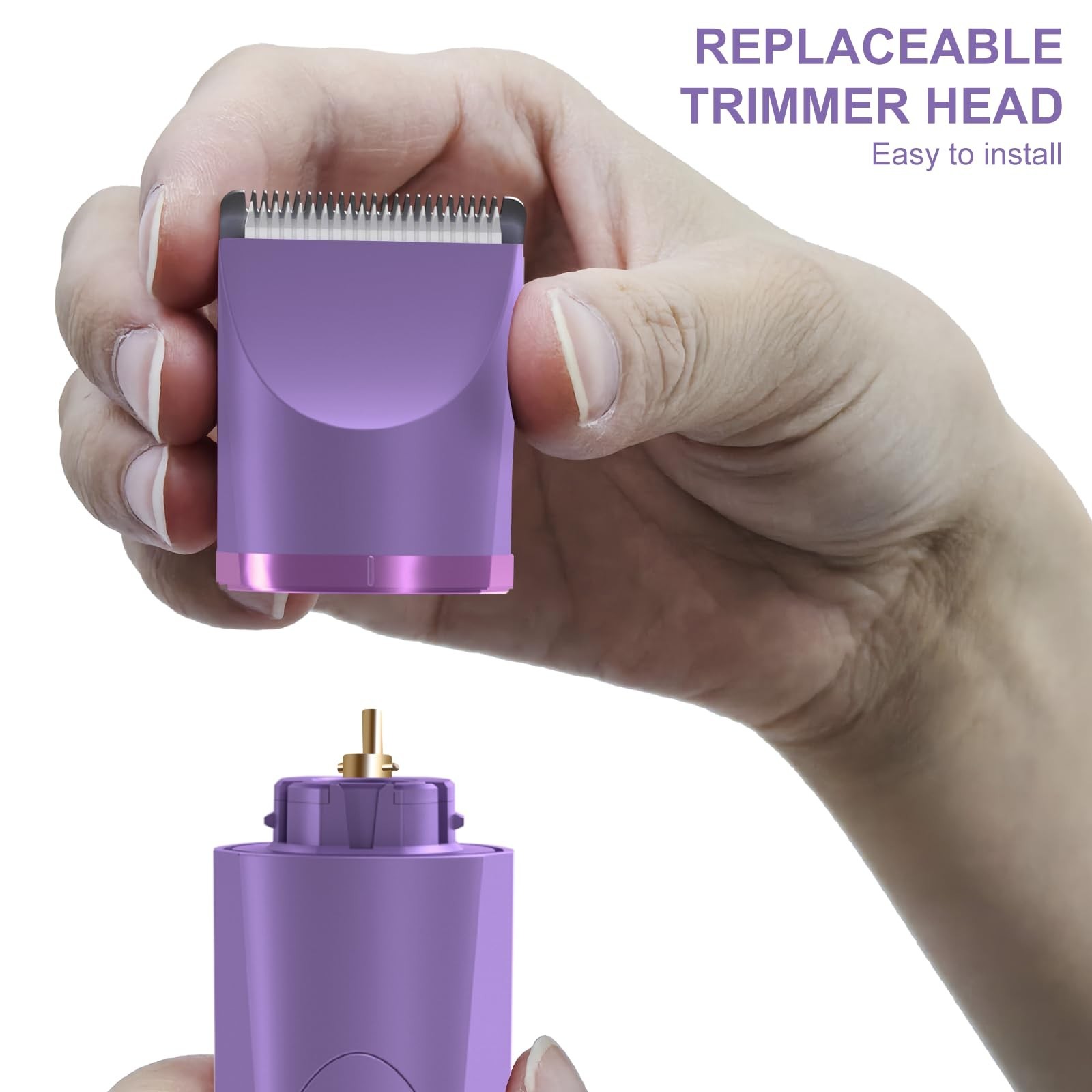 Electric Body Hair Trimmer – Wet/Dry Groomer for Men & Women, USB Rechargeable,