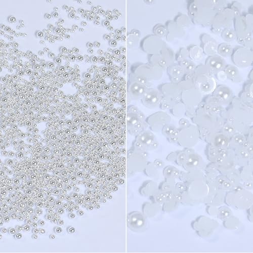 Nail Rhinestones – 3D Multiple Shape Size Gems, Champagne Gold, Manicure