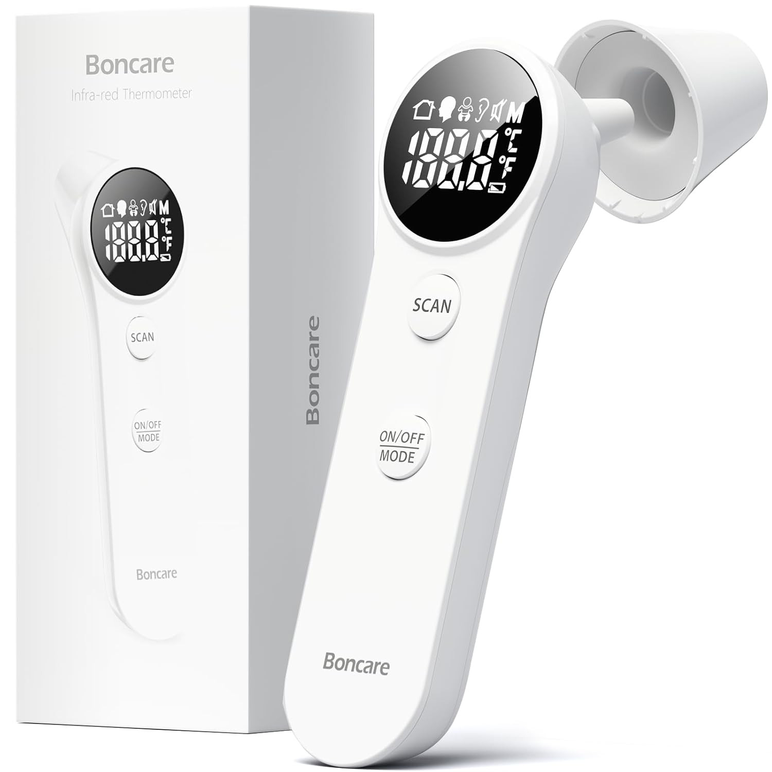 Ear and Forehead Thermometer for Adults and Kids | 2X Accuracy Infrared Digital