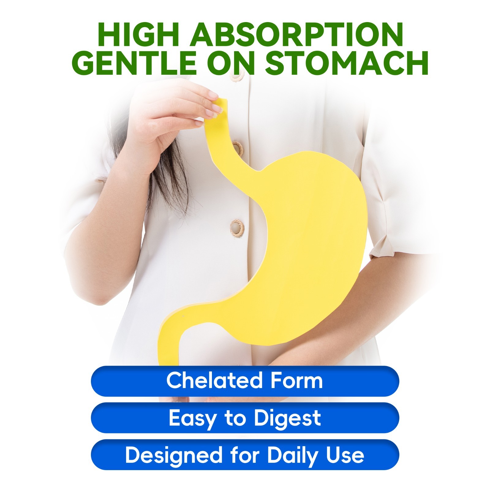 High Absorption Magnesium Glycinate 500mg per Capsule 240 Capsules Sleep Support