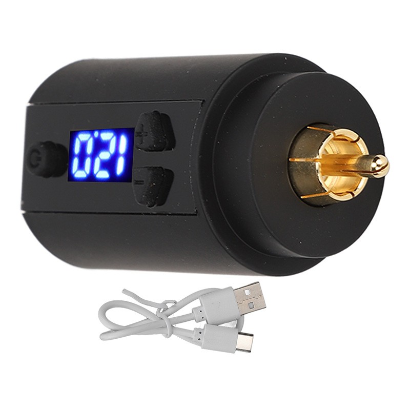 Tattoo Power Supply 3‑12V USB Charging Cordless 1500mAh RCA Tattoo Pen Battery
