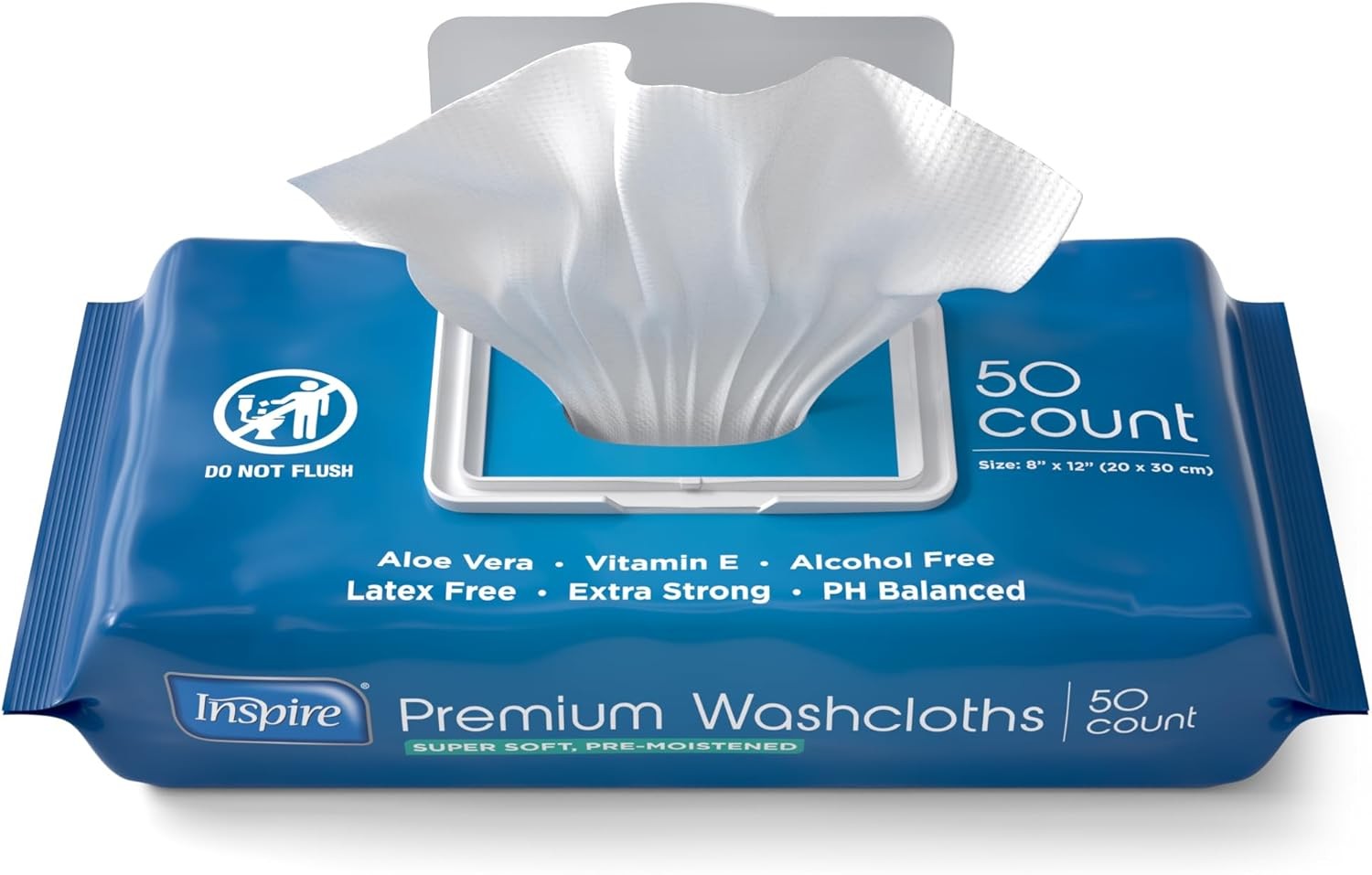 Inspire Adult Wet Wipes, Wash Cloths | Adult Wipes for Incontinence & Cleansing