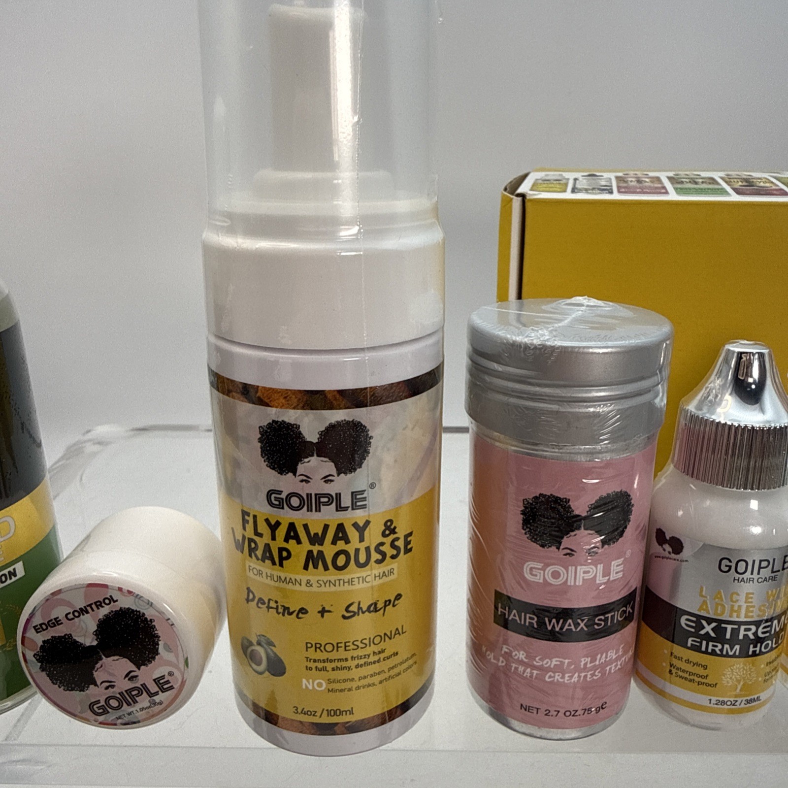 Goiple Lace Melting and Holding Spray Glue-Less Hair Adhesive Kit Wigs Lace Bond
